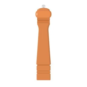 Pepper Grinder Flat Illustration. Clean Icon Design Element on Isolated Whi.. Stock Illustration