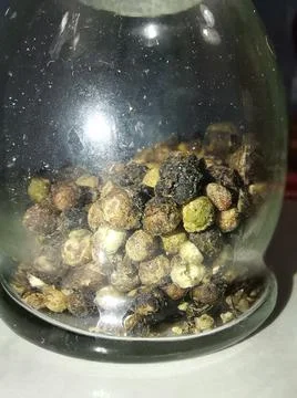 Pepper in a grinder Stock Photos