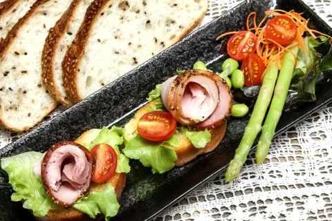 Pepper ham Stock Photos