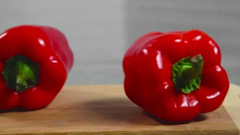 Pepper hitting pepper Stock Footage 194426747