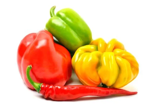Pepper isolated on white background Stock Photos