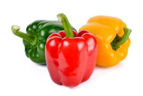 Pepper isolated on the white background Stock Photos