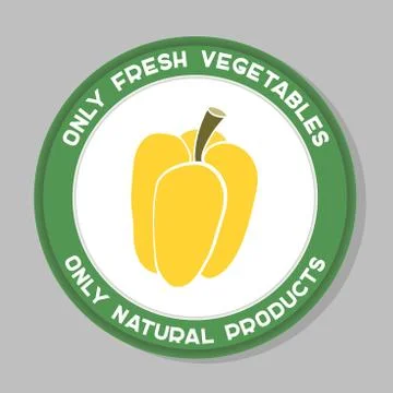 Pepper Label Design Stock Illustration