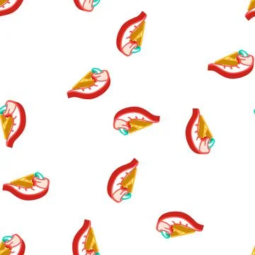 Pepper low spice taste scale isometric icon seamless pattern Illustrazione stock