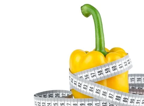 Pepper with meter close-up Stock Photos