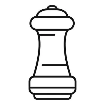 Pepper mill adding flavor and spice to culinary creations Stock Illustration