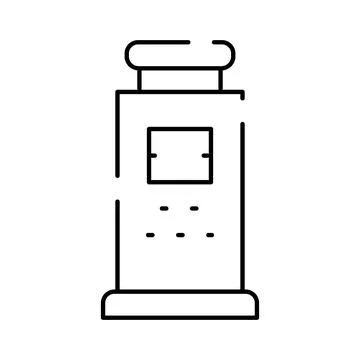 Pepper mill cooking condiment line icon design Stock Illustration