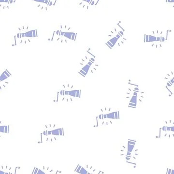 Pepper mill glyph seamless pattern Stock Illustration