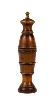 Pepper mill isolated on a white background Stock Photos