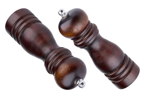 Pepper mill isolated on white background Stock Photos