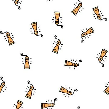 Pepper mill vector seamless pattern Stock Illustration