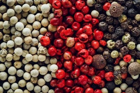 Pepper mix background Stock Photos