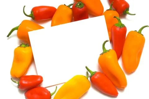 Pepper notecard Stock Photos