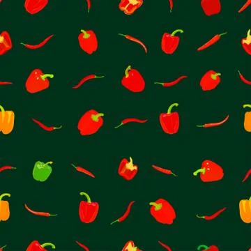 Pepper pattern Stock Illustration
