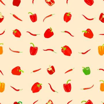Pepper pattern Illustrazione stock