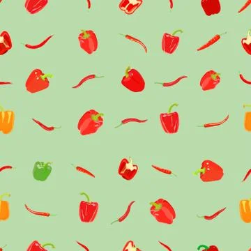 Pepper pattern 库存插图