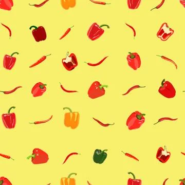Pepper pattern Illustrazione stock