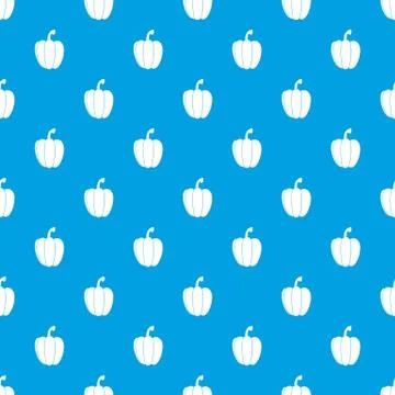 Pepper pattern seamless blue Stock Illustration
