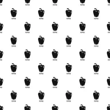 Pepper pattern seamless vector Illustrazione stock