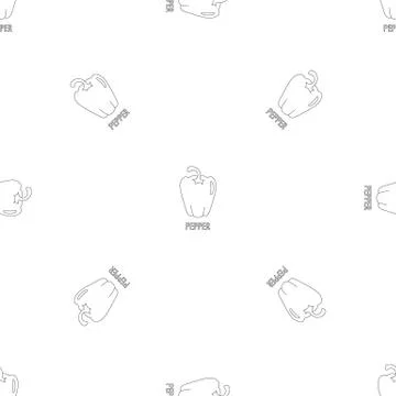 Pepper pattern seamless vector 스톡 일러스트