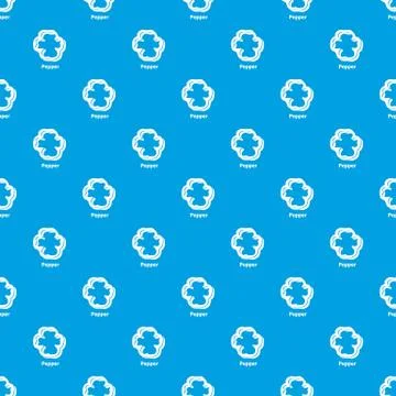 Pepper pattern vector seamless blue 스톡 일러스트
