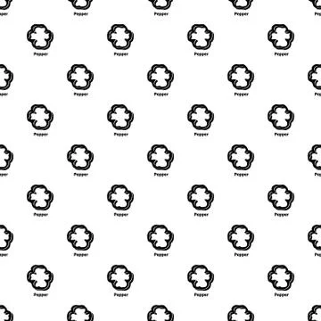 Pepper pattern vector seamless Stock Illustration