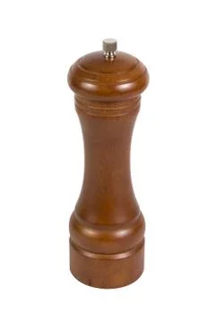 Pepper pot isolated on white background Stock Photos