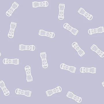 Pepper pot line seamless pattern Stock Illustration