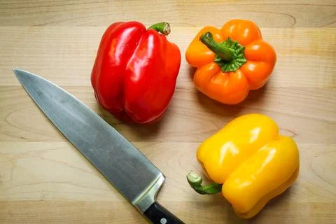 Pepper preparation Foto stock