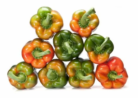 Pepper pyramid. Stock Photos
