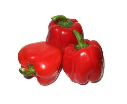 Pepper red bell isolate on white background. Stock-Fotos