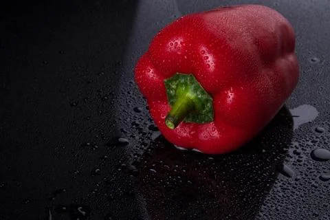 Pepper with red peel. Stock Photos