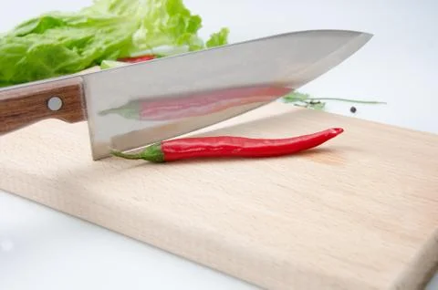 Pepper reflection Stock Photos