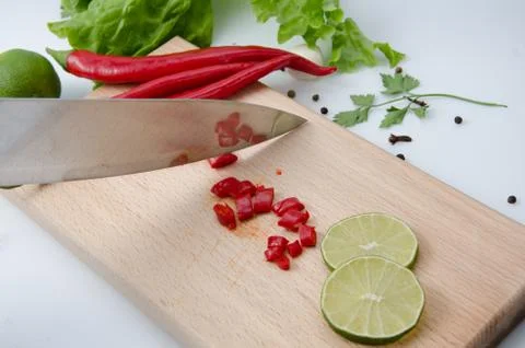 Pepper reflection Stock Photos