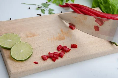 Pepper reflection Stock Photos