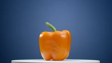 Pepper on the rotating turntable Stock Footage 99420357