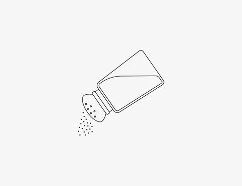 Pepper, salt, shaker icon. Vector illustration. Flat design. Stock Illustration