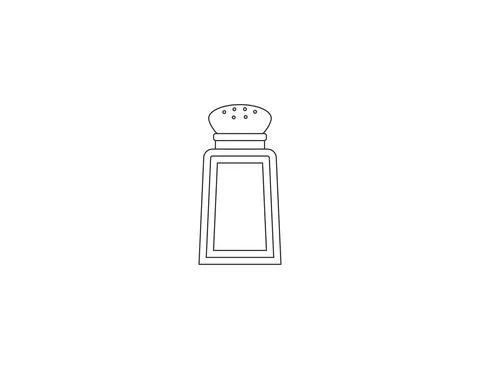 Pepper, salt, shaker icon. Vector illustration. Flat design. Stock Illustration