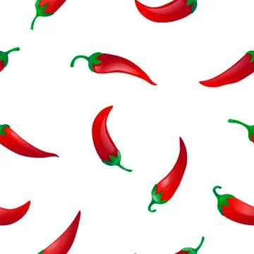 Pepper seamless pattern Stock Illustration