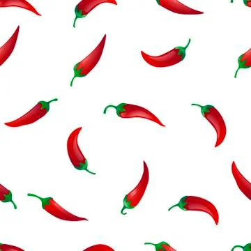 Pepper seamless pattern Stock Illustration