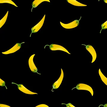 Pepper seamless pattern Stock Illustration