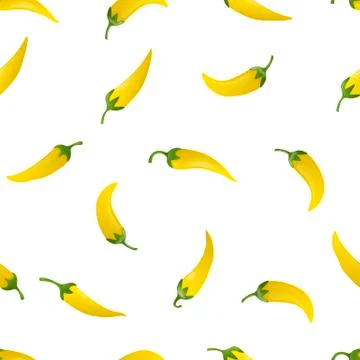Pepper seamless pattern Stock Illustration