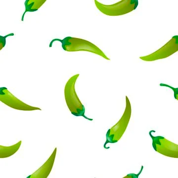 Pepper seamless pattern Stock Illustration