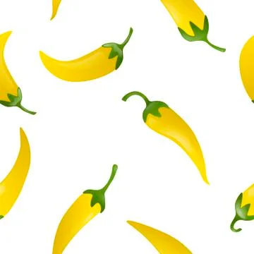 Pepper seamless pattern Stock Illustration