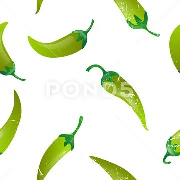 Pepper seamless pattern 库存插图
