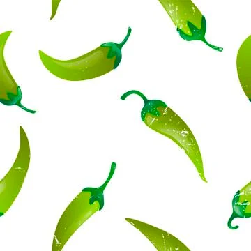Pepper seamless pattern Stock Illustration