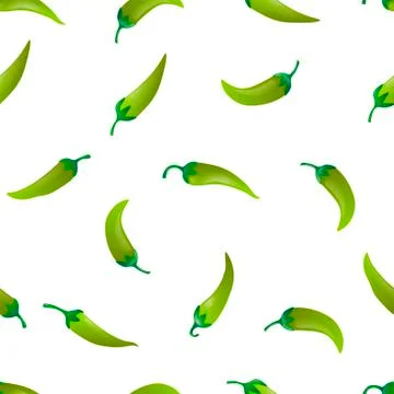Pepper seamless pattern Stock Illustration