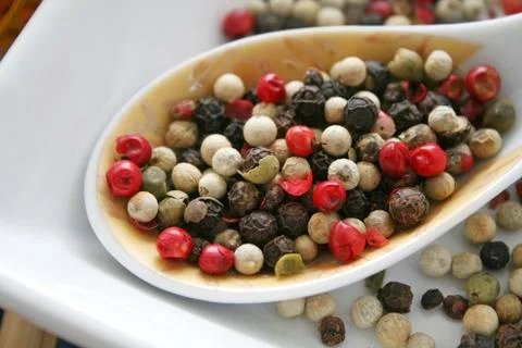 Pepper seeds Foto stock