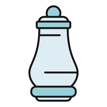 Pepper shaker icon representing kitchen condiment seasoning Illustrazione stock