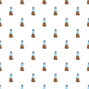 Pepper shaker pattern for cooking and seasoning background Illustrazione stock